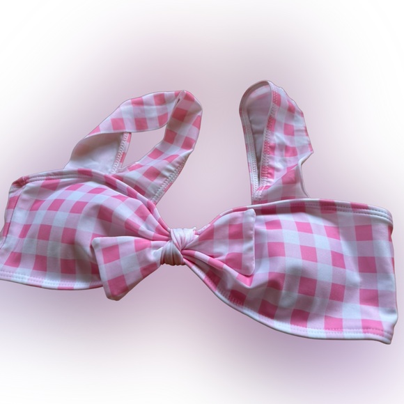 NWOT HalfHeart Pink/White Gingham Checkered Bikini Set - Picture 3 of 10